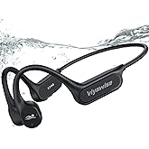 viyawise B11 Bone Conduction Headphones, IP68 Waterproof Earbuds for Swimming, 32GB & Bluetooth 6.0 Wireless Underwater Open Ear Headphones with Mic for Sport