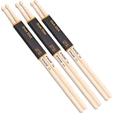 WOGOD 5A Drum Sticks Classic Drumsticks Wood Tip Drumstick 3 Pair
