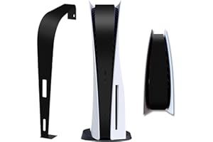 ZJRUI PS5 Console Middle Skin, Integral PS5 Disk Version Host Middle Strip Sticker, Console Center Part Protection Strip Film, PS5 Middle Sticker Accessories Durable Scratch Resistant (Black)