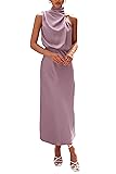 PRETTYGARDEN Women's 2025 Summer Satin Dress