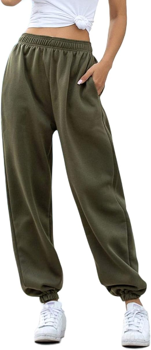 Pantalones de chándal para mujer 2020, gris holgado, para correr de