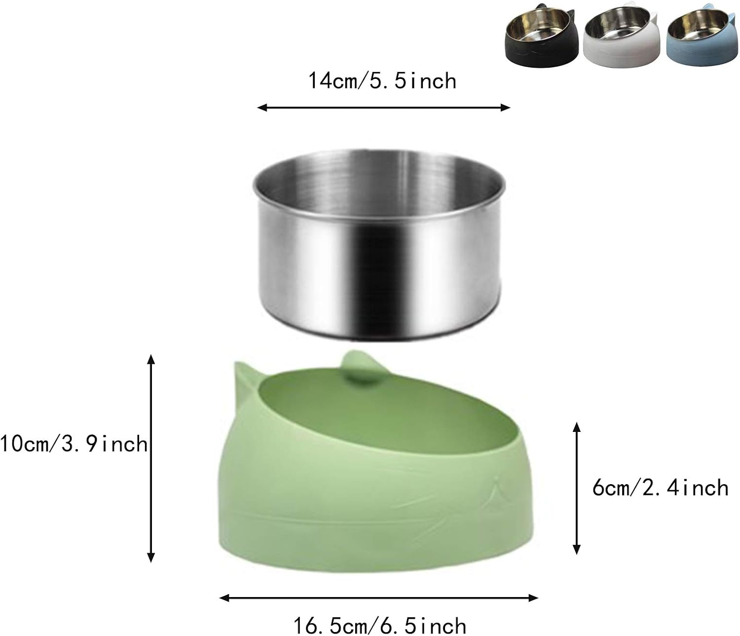 Stainless Steel Pet Cat Bowl, Cat Food Bowl, Cat Feeding Bowl, Cat Water Bowl - Image 3
