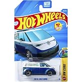 Hot Wheels VW ID. Buzz Bomber Die-Cast Vehicle, Blue, 1:64 Scale, Collectible Car #86/250