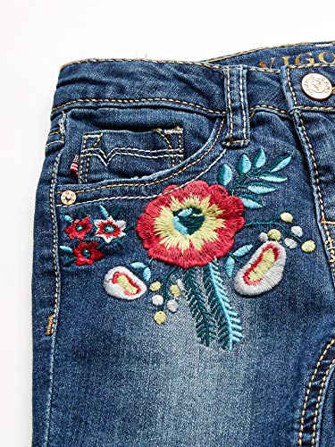 VIGOSS Girls' Toddler Bermuda Short, Flower Power Rewrkd Repaired, 5