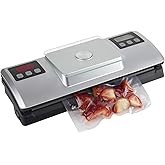 Nesco VSS-01 Automatic Food Vacuum Sealer with Digital Scale and Bag Starter Kit, Silver
