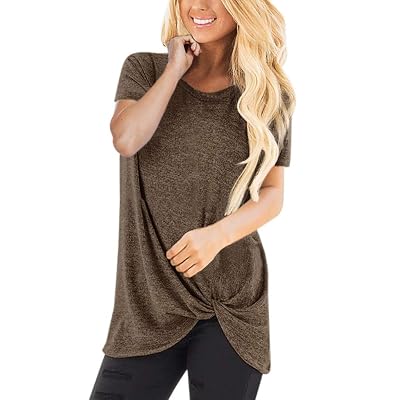 O Neck Blouse Twist Knotted 