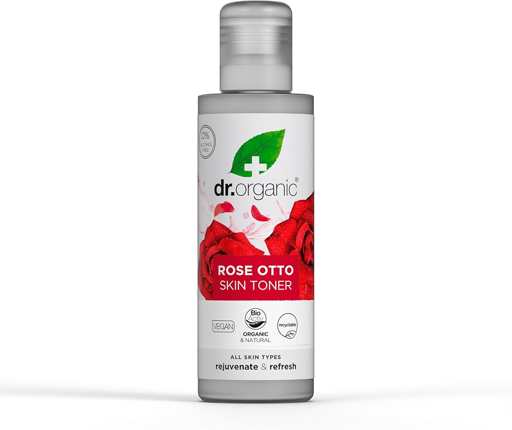 Dr Organic Rose Otto Toner Restoring Mature Skin Vegan Cruelty-Free 150ml