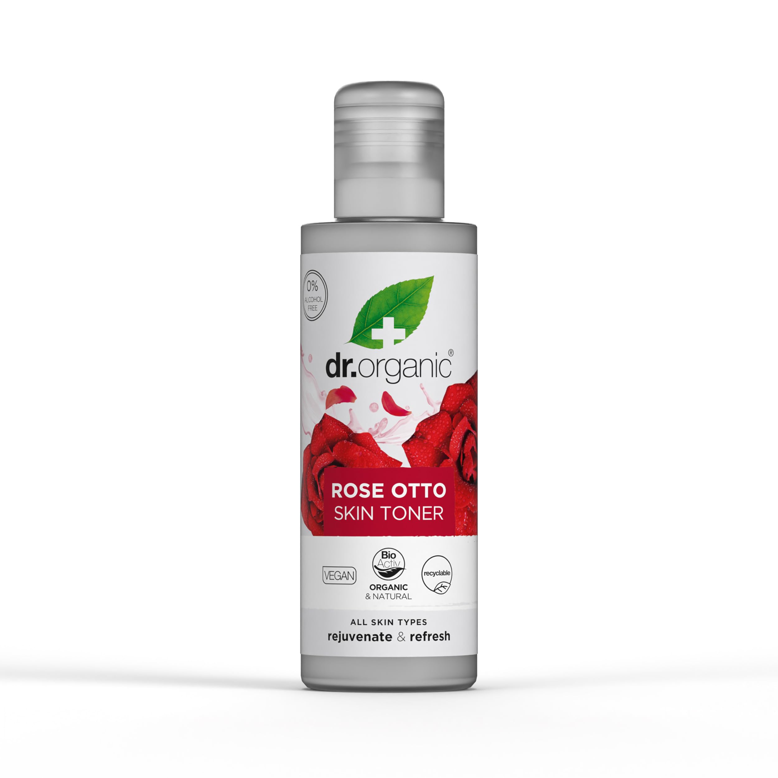 Dr Organic Rose Otto Toner, Restoring, Mature Skin, Mens, Womens, Natural, Vegan, Cruelty-Free, Paraben & SLS-Free, Organic, 150ml, Packaging May Vary
