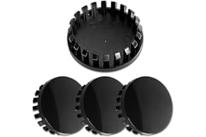 MOTOREXPERTZ ME 3.25Inch 83MM Wheel Center Caps for Chevrolet Chevy GMC Colorado Tahoe Suburban Silverado Sierra 1500 Rim Hub Caps, Pack of 4 (Gloss Black, Outer 83MM, Inner 73MM)