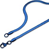 555Jewelry Stainless Steel Flat Herringbone Snake Chain Necklace for Men & Women
