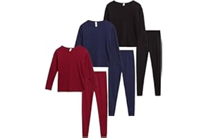 Sweet Hearts Girls Thermal Underwear Set - 6 Piece Waffle Knit Shirt and Long Johns Thermal Leggings: Made in USA (2T-16)