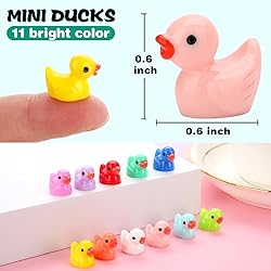GWAHSA 240pcs Mini Ducks, Tiny Resin Duck Figurines