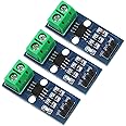 Ferwooh ACS712 5A Range Current Sensor Module chip ACS712ELC-05B Hall Current Sensor Current Measuring Module with Power Indicator for Arduino (Pack of 3PCS)