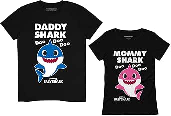 Daddy and Mommy Shark Shirts 