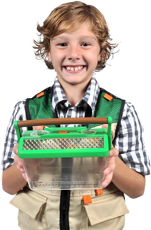 Nature Bound Bug Catcher Critter Barn Habitat for Indoor/Outdoor Insect Collecting with Light Kit, White: Toys & Games