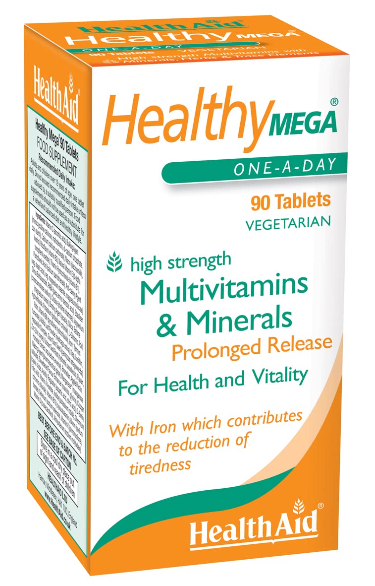 HealthAid Healthy Mega - Prolong Release - 90 Vegetarian Tablets
