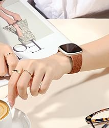 Odbeai Leopard Bands Compatible with Fitbit Sense 2