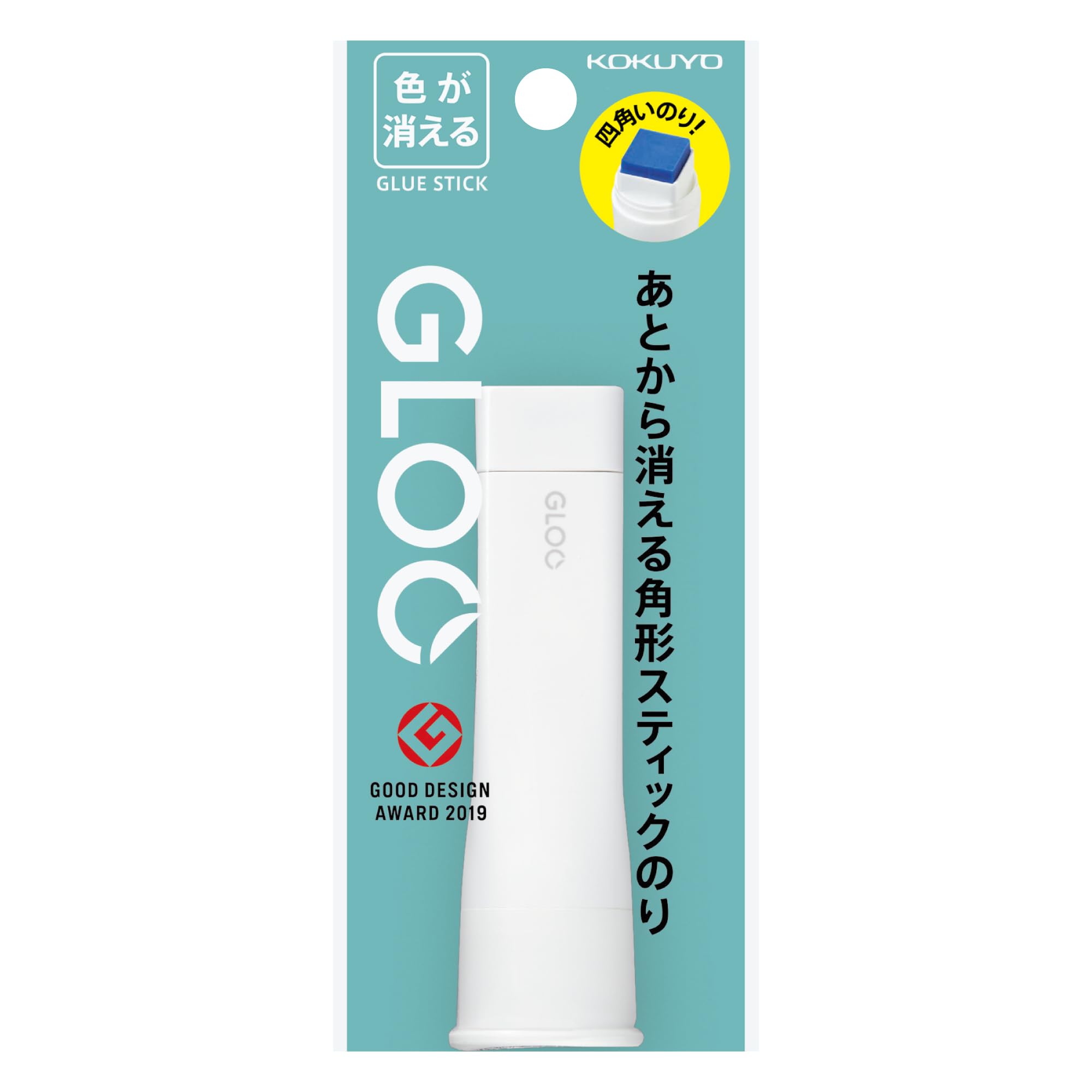 コクヨ スティックのり GLOO 色が消える Sサイズ タ-G311-1P 白 本体サイズ:H88xW27xD27mm/(色が消える)(吊り下げパック)Sサイズ/37g商品画像