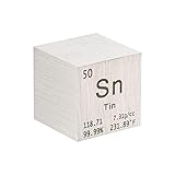 PATIKIL 1 Inch Tin Cube Metal Element High Density