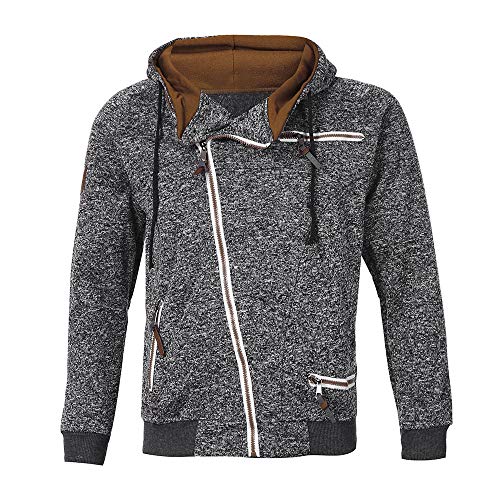 Clearance! Fashion Men's Casual Long Sleeve Autumn Zipper Hooded Sweatshirt Outwear Tops Blouse - Thumbnail 2