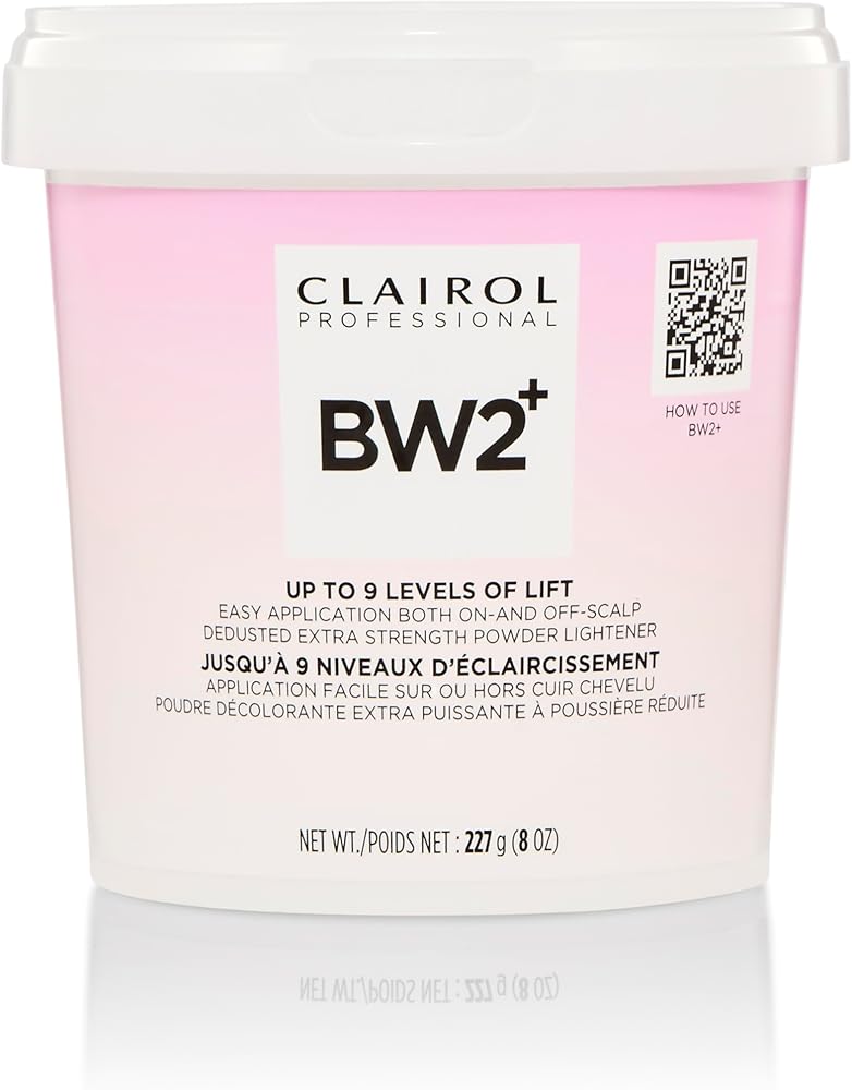 Clairol Professional BW2+ Extra Strength Powder Lightener | Up to 9 Levels of Lift for Hair Highlights & Lightening