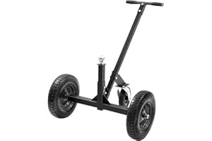 BEST BROSE Adjustable Trailer Dolly,Boat Trailer Dolly 1200lbs Load Capacity,Carbon Steel Trailer Mover with 19''-27.5'' Adjustable Height for Moving RV