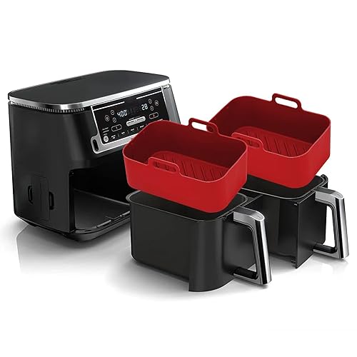 Silicone Air Fryer Liners for Ninja Foodi Dual DZ201/DoubleStack