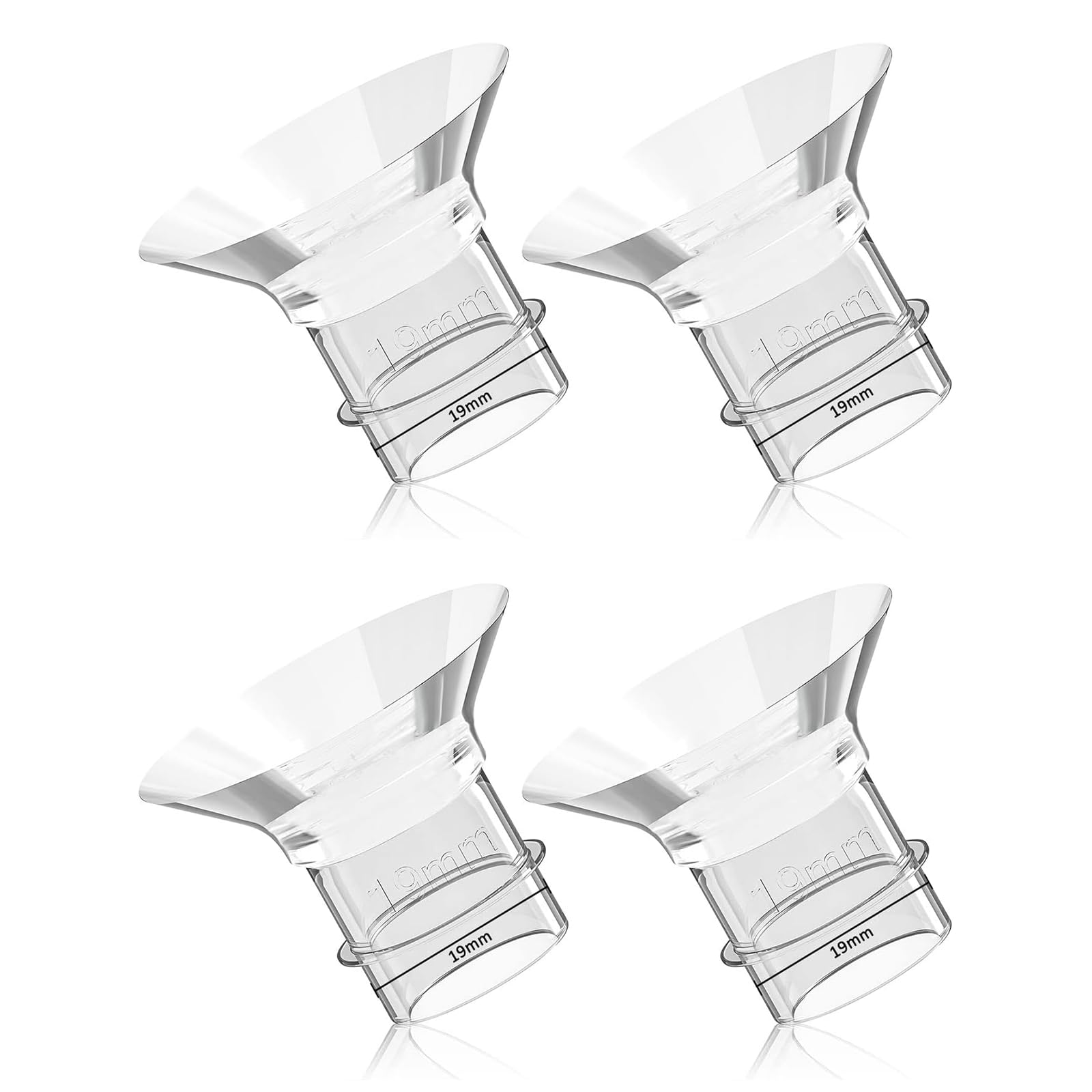 Breast Pump Parts Flange Insert 19mm Replacement Accessories Compatible with Momcozy Bellababy TSRETE MOMMED Mumgaroo Bioby S12 S9 S10 S12A S12 Pro S18 S21 S23 S32, 2 Pcs