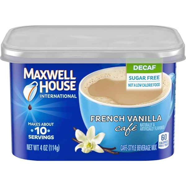 MAXWELL HOUSE INTERNATIONAL DECAF FRENCH VANILLA MIX, 4 OZ
