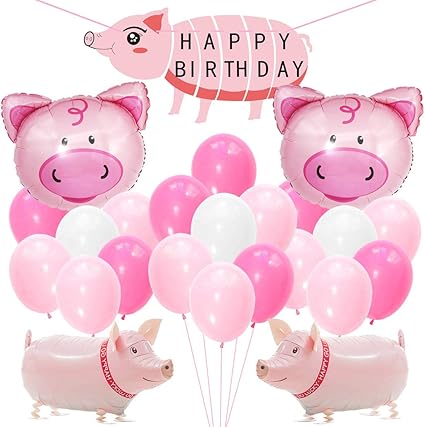 pig baby shower decorations