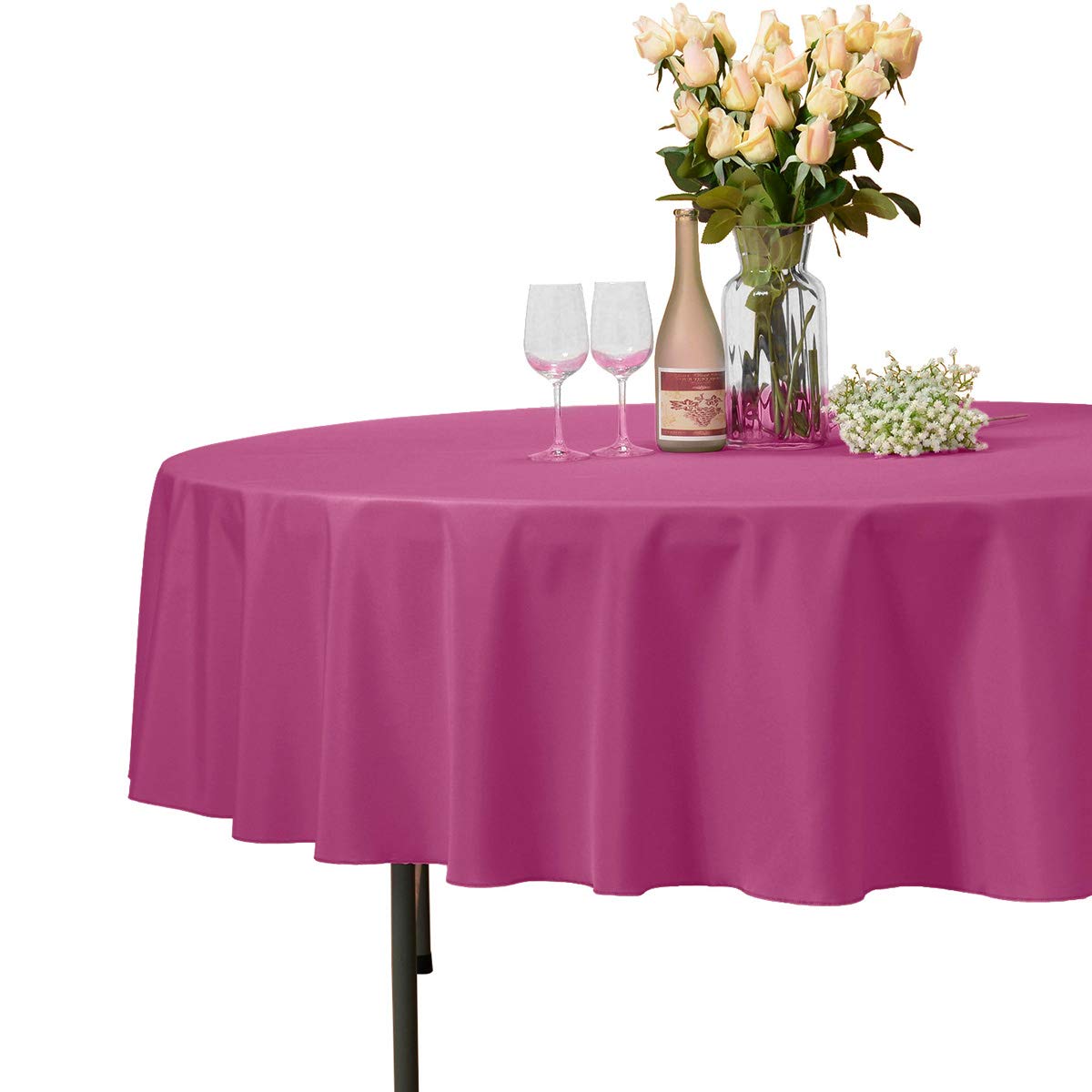 Best 70 inch round mint green table cloth
