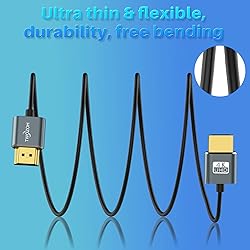 Twozoh Ultra-Thin Long HDMI to HDMI Cable
