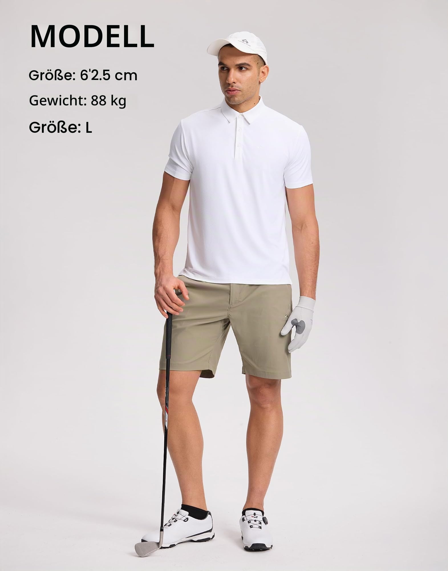 Pioneer Camp Sportshirt Herren Kurzarm – Atmungsaktives Golf & Tennis Polohemd mit UPF 50+ Sonnenschutz, Schnelltrocknend für Sommer und Freizeit 4