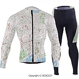 Outdoor Bicycle Rider Bicycle Suit Bicycle Wear,Map