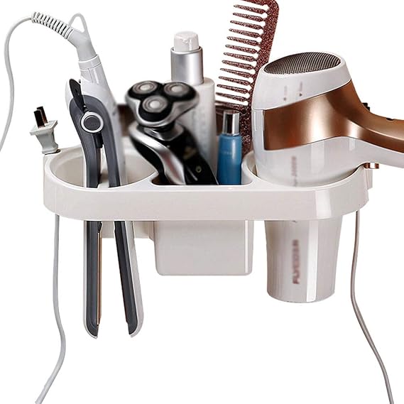 YHDJ6 Föhnregal Frei Stanzen Bad Saugnapf Rack Wandregal Bad Fön
