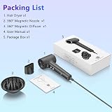 TQQ Hair Dryer with Diffuser 110,000 RPM Negative Ionic 200M Ions 57dB view 8