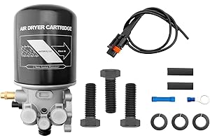 MISAKOMO R955079 R955300 12-Volts Air Dryer Assembly Compatible with Meritor Wabco System Saver 1200P (SS1200P) Series Volvo Kenworth Peterbilt International Western Star Trucks Replace# R955315 R955082