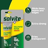 Solvite Wallpaper Repair Adhesive 56g Extra-Strong Easy-Spread Glue view 5