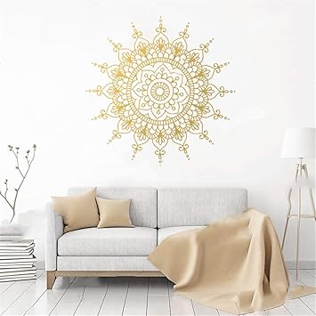 Wandtattoo Wohnzimmer Wandtattoo Schlafzimmer Mandala Muster Blume Des Lebens Fur Wohnzimmer Yoga Inneneinrichtung Fur Yogastudio Amazon De Baumarkt