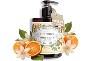 Panier des Sens - Liquid Hand Soap - Orange Blossom Hand Wash - Foaming Hand Soap with Coconut Oil - Refillable Kitchen & Bat