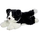 Bearington Dog Stuffed Animal Realistic Dog Plush Border Collie Shep Cute Plushies for Kids Boys & Girls - 13"