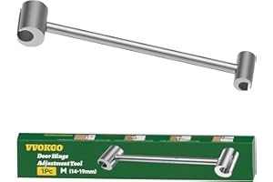 VVOKGO Door Hinge Adjustment Tool, Hinges Gap Adjusting Wrench, Knuckle Bender for Flag Hinges, Heavy Duty Door Hinge Repair Tool for Residential, Fire, Security, Clean-room Doors M (14-19mm)
