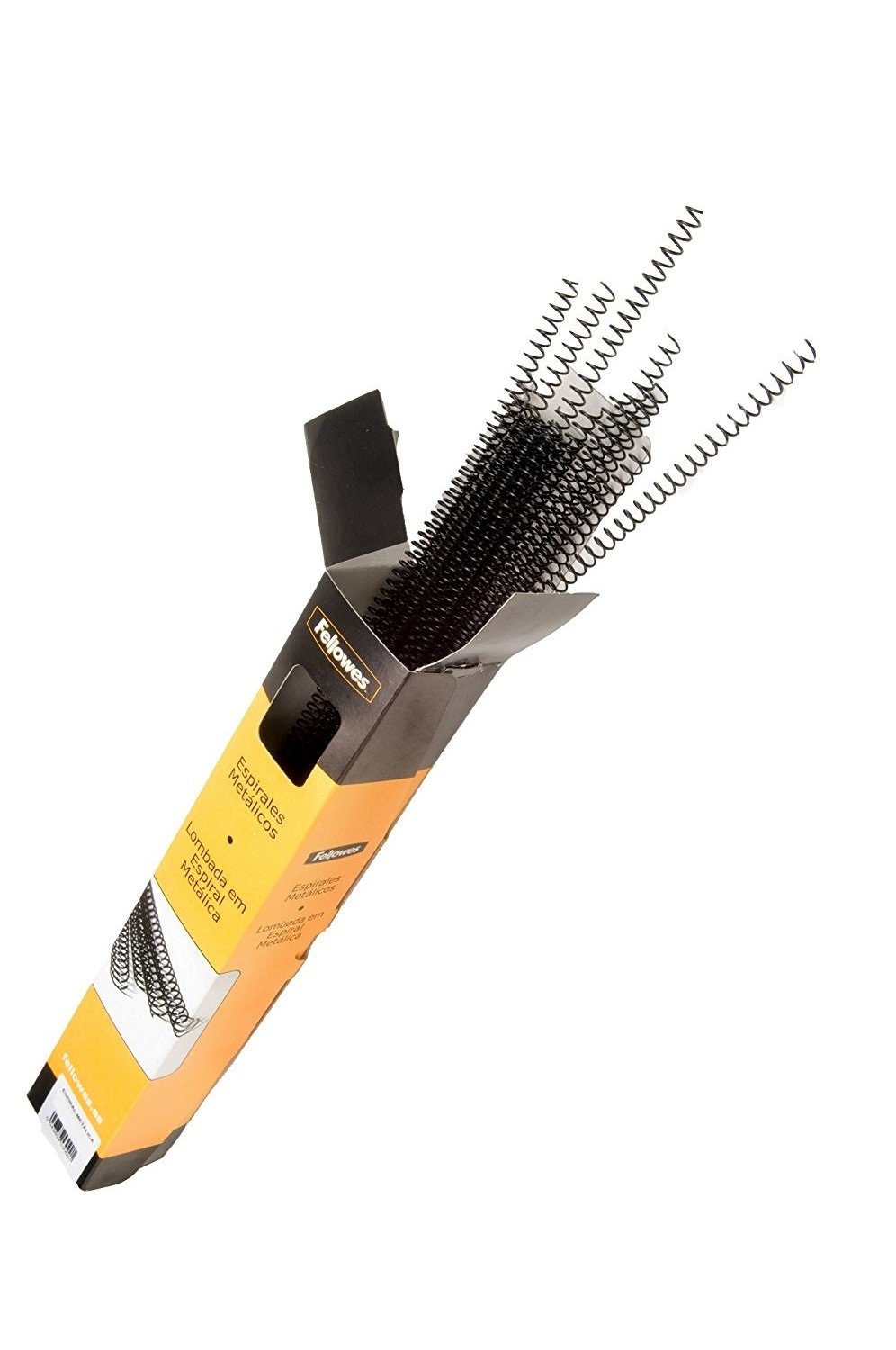 Fellowes 936629 - Metallic Spirals 100 Units 8 mm, Black
