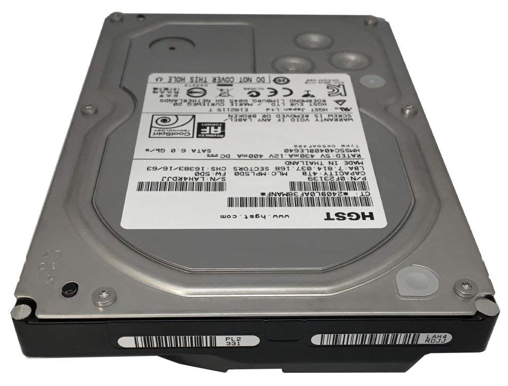 HGST MegaScale DC 4000.B HMS5C4040BLE640 4TB Coolspin 64MB Cache SATA III 6.0Gb/s 3.5in Enterprise Hard Drive (Server, RAID, NAS, PC/Mac, CCTV DVR)- w/5 Year Warranty (Renewed)
