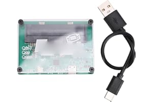 FAUOSWUK Game Card Burner Reader, USB 2.0 High Speed ROM Backup Tool for Gameboy GBA GBC Cartridges, with Type C Cable and Fi