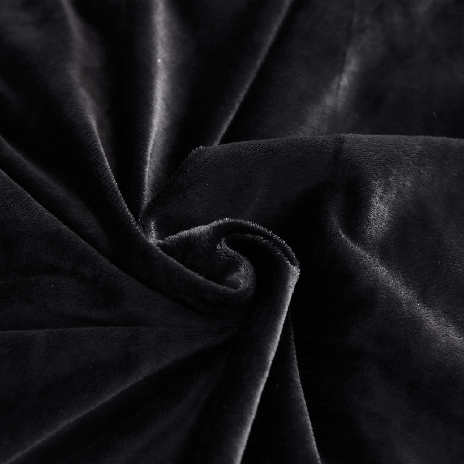 XeGe Plush Shaggy Duvet Cover Luxury Ultra Soft Crystal Velvet Bedding 1PC(1 Faux Fur Duvet Cover),Zipper Closure (Queen, Black): Kitchen & Dining