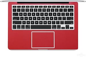 2-Pack BingoBuy Customized Free Cut Palm Rest Palmrest Vinyl Sticker w/Touchpad Trackpad Sticker for 13.3" MacBook pro with Retina Model: A1425 or A1502 (Shimmery Red)