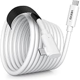 YRXVW 10FT Link Cable Compatible with Meta Quest 3S, 3, 2, Pro and PICO 4 | USB 3.0 High-Speed Data Transfer, Charging Support, PC VR and Steam Gaming, Stable L-Shaped Connector