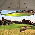 Golf cart Rear View Mirror, HKOO 16.5" Extra Wide 180 Degree Panoramic Rear View Mirror Fit for Golf Cart EZGO Club Car Yamaha（Golf cart Mirrors）