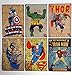 Uniquelover Superhero Hulk, Superman, American Captain, Iron Man, Batman Marvel Comics Distressed Retro Vintage Metal Tin Sign Wall Decor 12